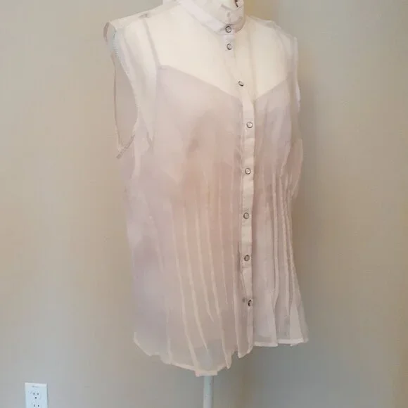 Anthropologie  Pleated Top  with Tank NWT - Picture 3 of 16
